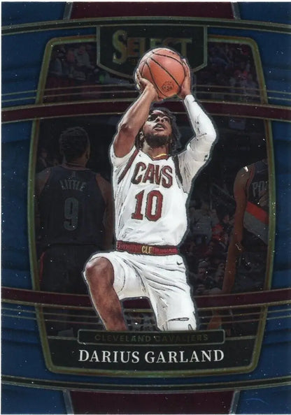 Darius Garland Cleveland Cavaliers basketball card from 2021-22 Panini Select