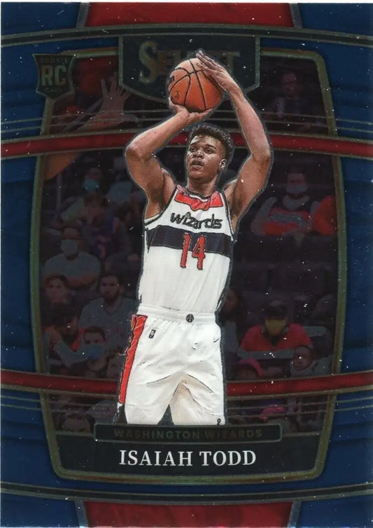 Select Isaiah Todd Rookie Washington Wizards Basketball Card 2021-22 Panini Select #65