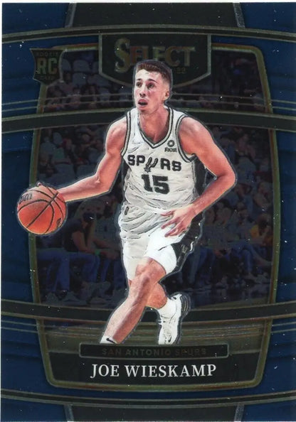 Joe Wieskamp Rookie card from 2021-22 Panini Select San Antonio Spurs NBA #18