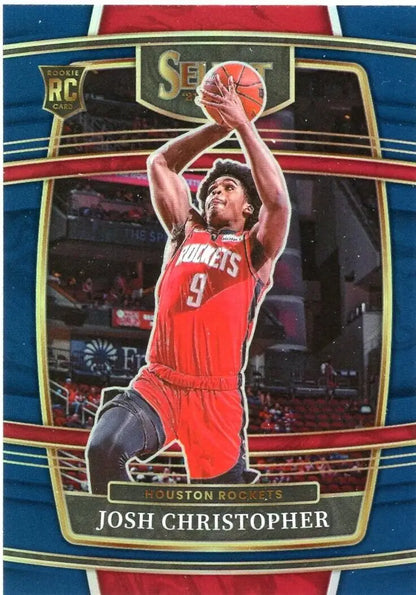 Josh Christopher Blue Prizm Rookie Card from 2021-22 Panini Select Houston Rockets