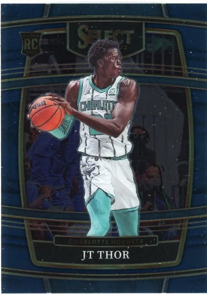 JT Thor Rookie Charlotte Hornets Basketball Card from 2021-22 Panini Select #78