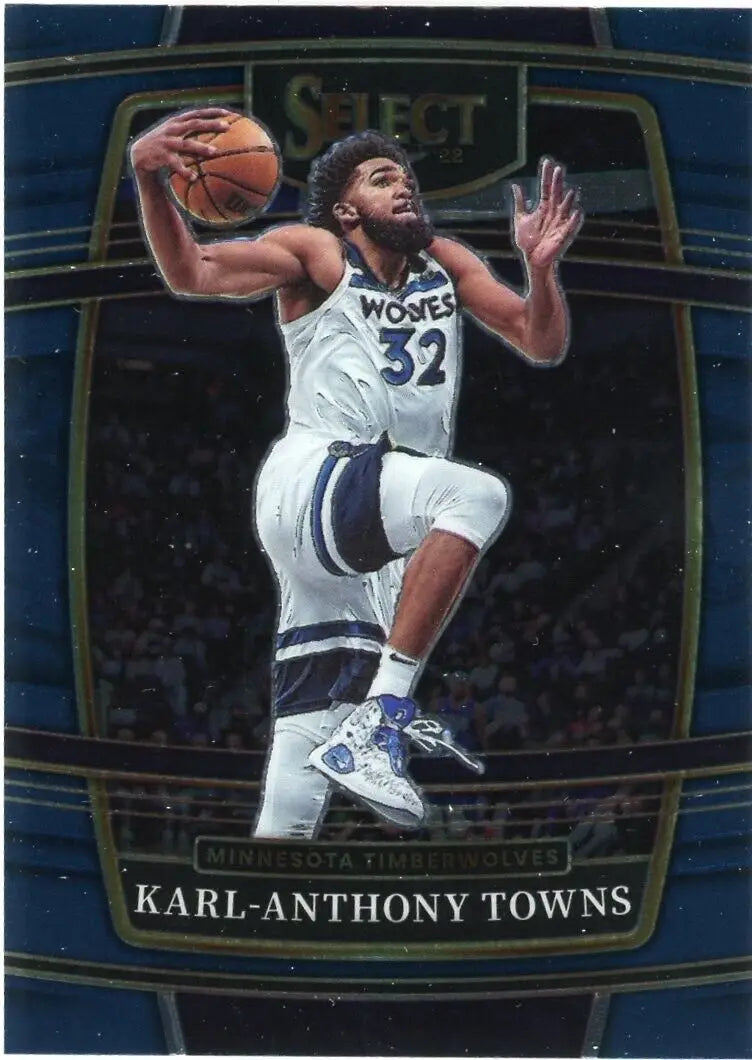 Karl Anthony Towns 2021-22 Panini Select Basketball Card Minnesota Timberwolves