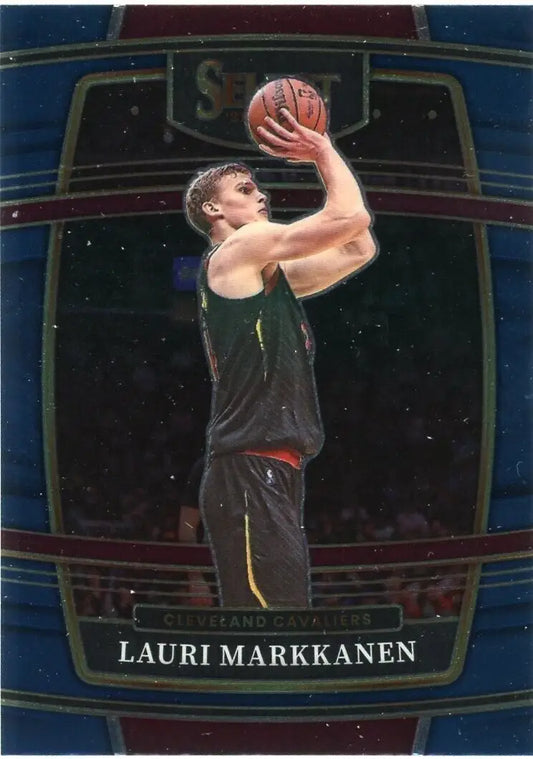 Lauri Markkanen Cleveland Cavaliers basketball card from 2021-22 Panini Select #90