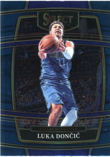 2021-22 Panini Select Luka Doncic Dallas Mavericks basketball card NBA #12 for collectors