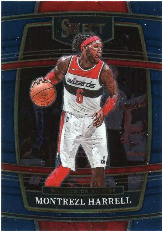 Montrezl Harrell basketball card from 2021-22 Panini Select Washington Wizards NBA #52