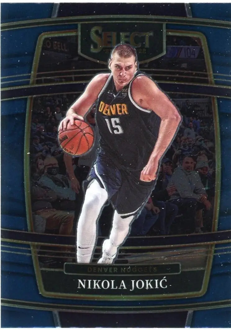 Nikola Jokic Denver Nuggets Basketball Card from 2021-22 Panini Select #82