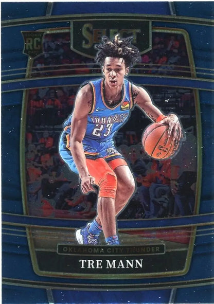 Tre Mann Rookie card from 2021-22 Panini Select Oklahoma City Thunder NBA #36