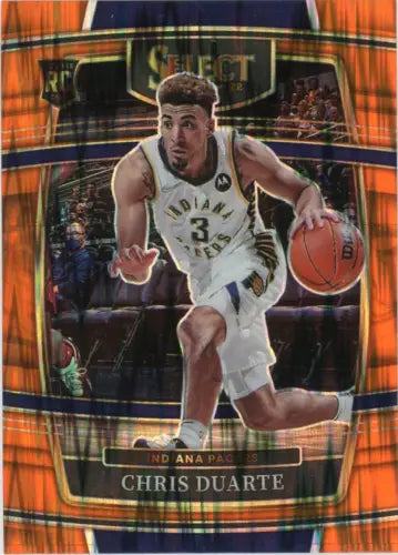 Chris Duarte Indiana Pacers 2021-22 Select Orange Flash Rookie Card NM-MT