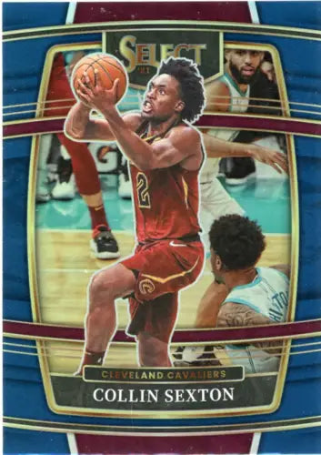 Collin Sexton 2021-22 Select Prizms Blue NBA card from Cleveland Cavaliers NM-MT