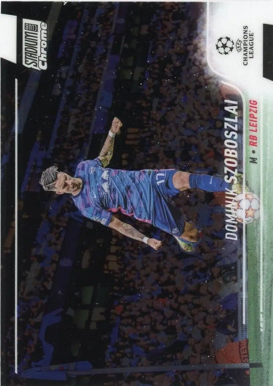 Dominik Szoboszlai soccer card from 2021-22 Stadium Club Chrome Champions League collection