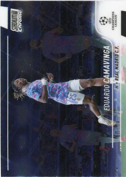 Eduardo Camavinga soccer card from 2021-22 Stadium Club Chrome Champions League set