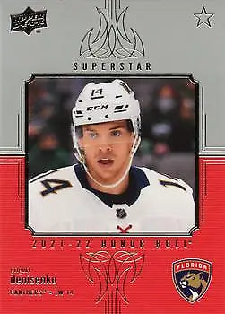 Hockey card of Anton Lundell from Upper Deck Honor Roll featuring Florida Panthers