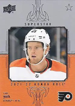 Cam York Philadelphia Flyers card from Upper Deck Honor Roll HR78 in NM-MT condition