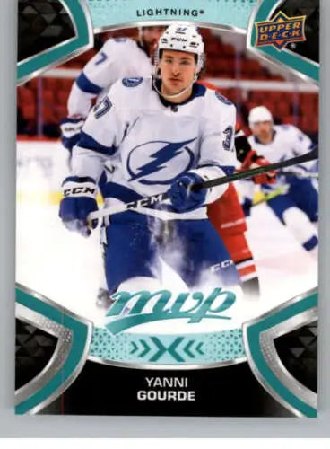 2021-22 Upper Deck MVP Yanni Gourde hockey card with original gloss, ID 39397