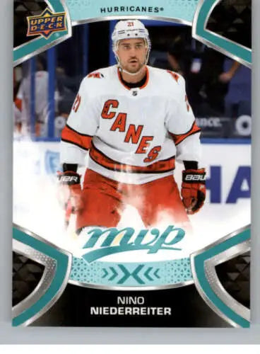 Nino Niederreiter hockey card 2021-22 Upper Deck MVP original gloss NM-MT Hurricanes