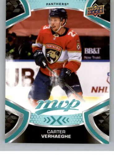 Carter Verhaeghe hockey card 2021-22 Upper Deck MVP original gloss Panthers