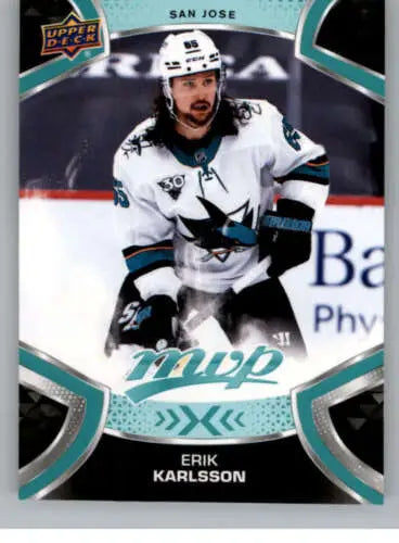 Erik Karlsson hockey card from 2021-22 Upper Deck MVP with original gloss finish