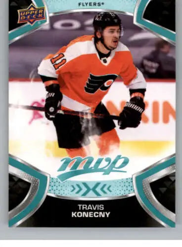 Travis Konecny hockey card 2021-22 Upper Deck MVP NM-MT original gloss Flyers