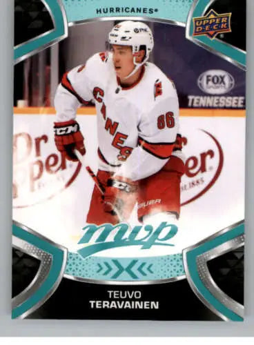 Teuvo Teravainen hockey card 2021-22 Upper Deck MVP NM-MT original gloss Hurricanes