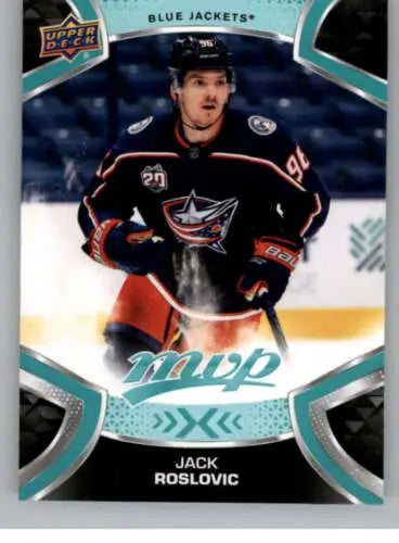 Jack Roslovic hockey card 2021-22 Upper Deck MVP NM-MT original gloss Blue Jackets