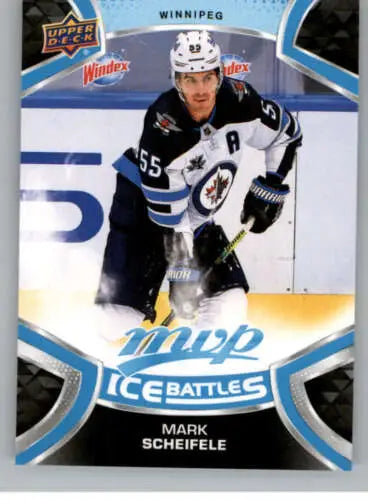 Mark Scheifele hockey card 2021-22 Upper Deck MVP with original gloss from Winnipeg Jets