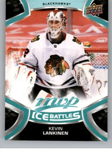 Kevin Lankinen hockey card from Upper Deck MVP Ice Battles featuring original gloss design