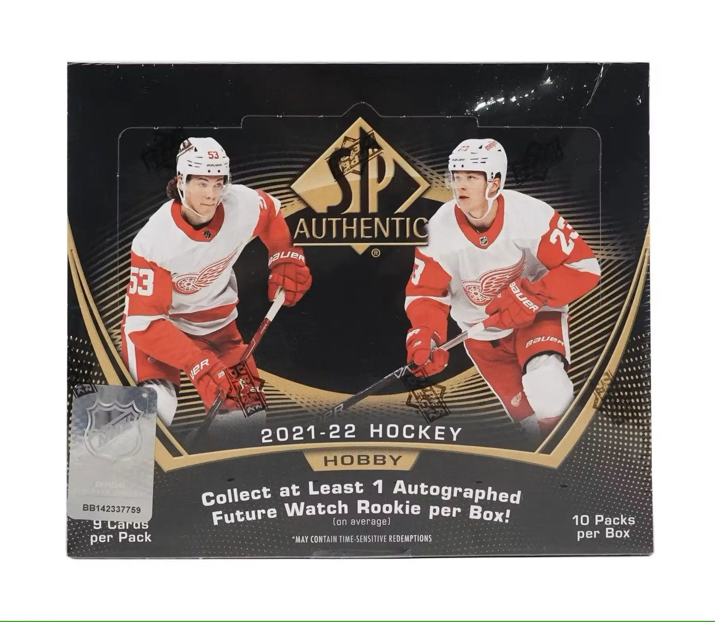 2021-22 Upper Deck SP Authentic Hockey Hobby Box with Detroit Red Wings Future Watch cards