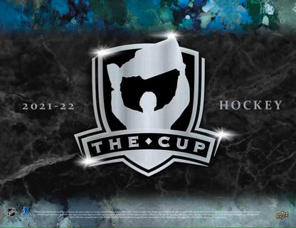 Black and silver shield logo featuring THE CUP for 2021-22 Upper Deck Hockey Hobby Box