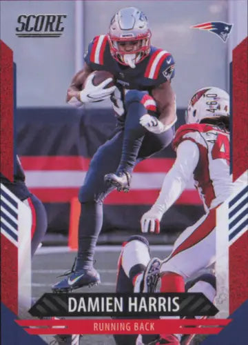 Damien Harris 2021 Score Dots Red #37 New England Patriots Football Card NM-MT