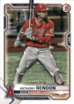 2021 Bowman #93 Anthony Rendon Baseball Card, Los Angeles Angels MLB Sports NM-MT