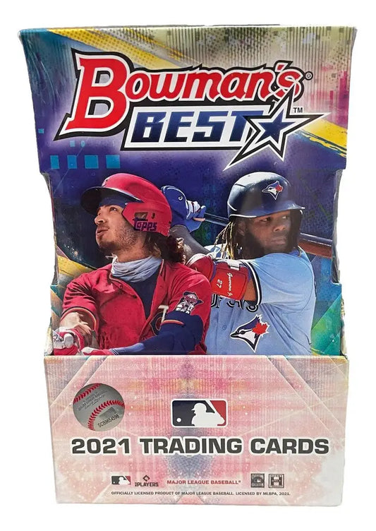 2021 Bowman Best Baseball Master Hobby Box featuring best baseball trading cards