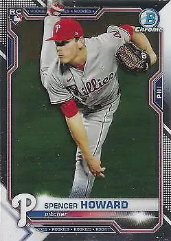 Spencer Howard 2021 Bowman Chrome Rookie card for Philadelphia Phillies NM-MT condition