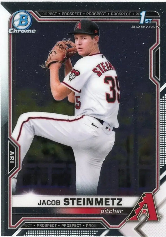 Bowman Chrome Jacob Steinmetz 1st Bowman Arizona Diamondbacks MLB Baseball Card