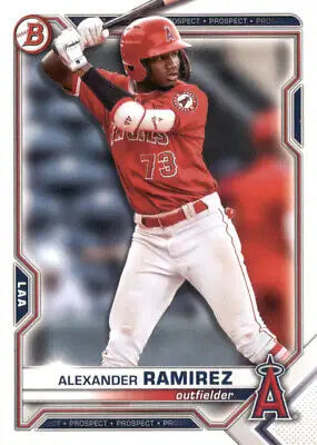 2021 Bowman Draft Alexander Ramirez Los Angeles Angels Baseball Card NM-MT