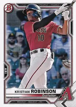 2021 Bowman Prospects #BP136 Kristian Robinson Arizona Diamondbacks trading card