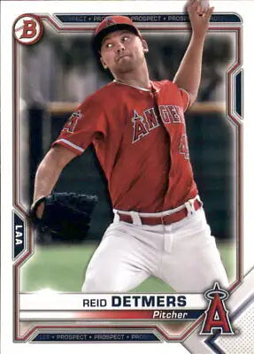 Reid Detmers 2021 Bowman Prospects Los Angeles Angels Baseball Card NM-MT