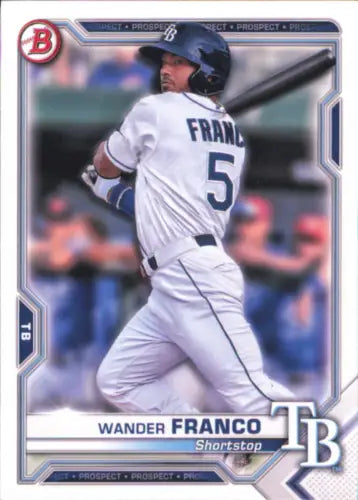 Wander Franco Tampa Bay Rays 2021 Bowman Prospects Baseball Card NM-MT