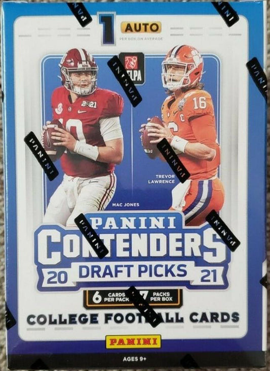 2021 Panini Contenders Draft Picks Football 7-Pack Blaster Box | Columbia Sports Cards & More.