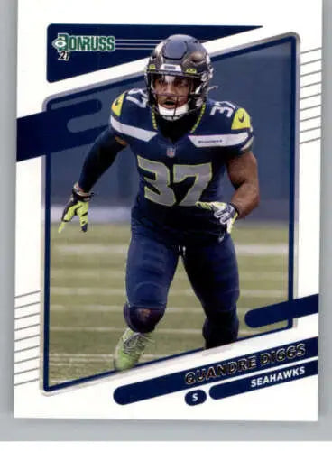 2021 Donruss #33 Quandre Diggs football card with original gloss, Simply Sandoval ID:44442