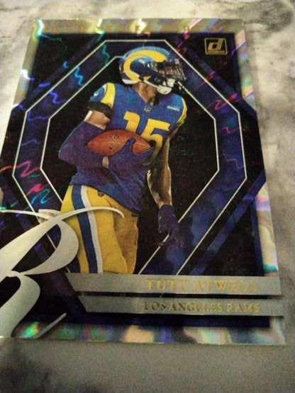 Tutu Atwell football card from 2021 Donruss Elite Series Rookies collection