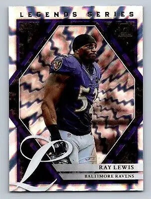 Ray Lewis football card from 2021 Donruss #LS5 The Legends Series, flat rate offer