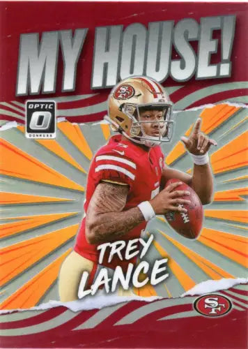 Trey Lance San Francisco 49ers Donruss Optic My House Football Card NM-MT