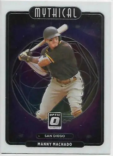 Manny Machado baseball card from 2021 Donruss Optic Mythical with original gloss finish