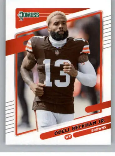 2021 Donruss Odell Beckham Jr. football card with original gloss, NM-MT Browns