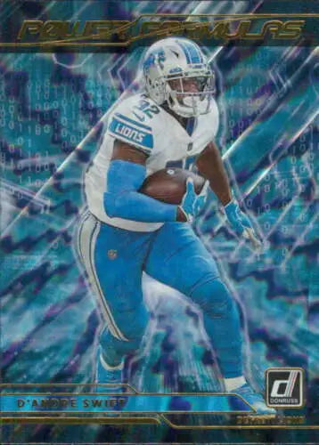 2021 Donruss Power Formulas D’Andre Swift NM-MT Lions original gloss football card