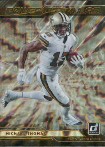 Michael Thomas 2021 Donruss Power Formulas football card with original gloss NM-MT