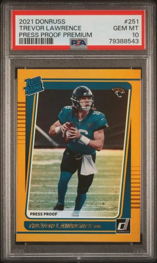 PSA 10 GEM MINT Trevor Lawrence Press Proof Premium Rookie Card Jacksonville Jaguars