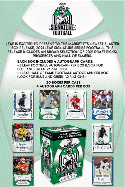 2021 Leaf Signature Football Blaster Box | Columbia Sports Cards & More.