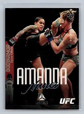 Amanda Nunes trading card from 2021 Luminance UFC #53 on flat rate offer