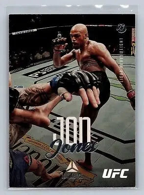 Jon Jones trading card from 2021 Luminance UFC #57 featuring the MMA champion